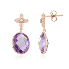 Orecchini in argento con Ametista Rose de France