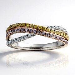Anello in oro con Diamante Rosa SI2 (CIRARI)
