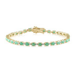Brazalete en plata con Esmeralda de Socoto