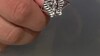 Zilveren ring met een zirkoon