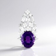 Colgante en plata con Amatista de Zambia (de Melo Essence)