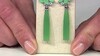 Pendientes en plata con Calcedonia verde (KM by Juwelo)