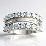 Anello in argento con Ambligonite