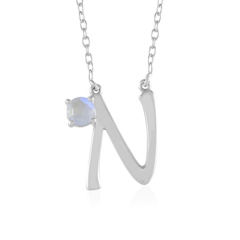 Collana in argento con Pietra di Luna Arcobaleno