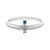 Bague en argent et Diamant bleu I3