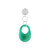 Pendentif en argent et Onyx vert