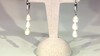 Boucles d'oreilles en argent et Perle blanche de culture d'eau douce