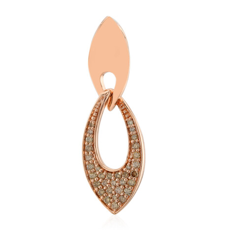 SI1 Argyle-Rose de France-Brillant-Goldanhänger (Annette)