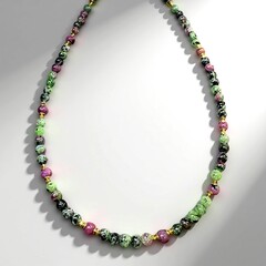 Collana in argento con Rubino Zoisite