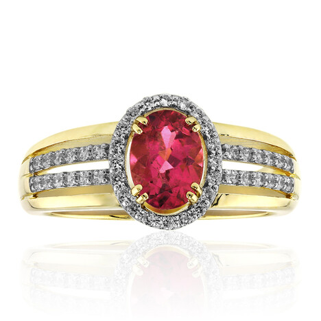 Nigerianischer Rubellit-Goldring (Mark Kaufman)