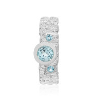 Zawieszka ze srebra - Topaz błękitny Sky Blue (MONOSONO COLLECTION)