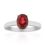 Red Topaz Silver Ring