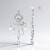 Orecchini in argento con Topazio Bianco