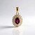 Ciondolo in argento con Rodolite di Naktamunda