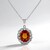 Collana in argento con Quarzo Mistico Arancione