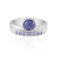 Anillo en plata con Tanzanita