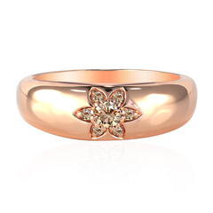 Anello in oro con Diamante Rose de France SI1 di Argyle