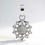 Ciondolo in argento con Diamante I1 (G) (Annette)