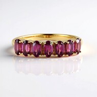 Anillo en plata con Rodolita Naktamunda