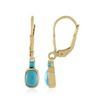 Sleeping Beauty Turquoise Silver Earrings