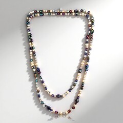 Collana in argento con Perla d'Acqua Dolce Bianca