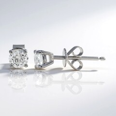 Orecchini in oro con Diamante I1 (H)