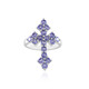 Anello in argento con Tanzanite