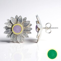 Orecchini placcati in oro con Giada (MONOSONO COLLECTION)