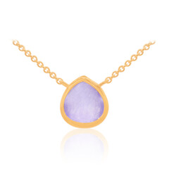 Lavender Jade Silver Necklace