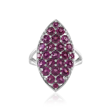 Rhodolith-Silberring