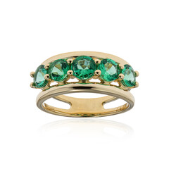 Gouden ring met Muzo smaragden (de Melo)