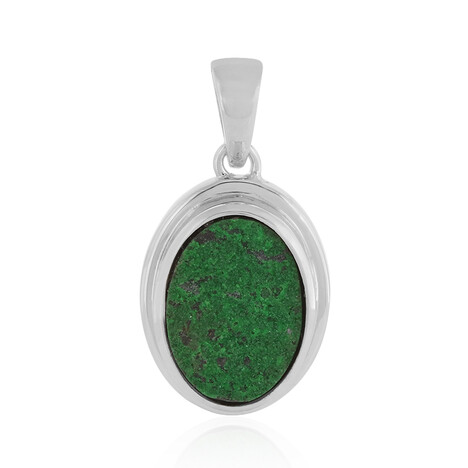 Uvarovite Silver Pendant