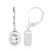 Boucles d'oreilles en argent et Topaze blanche (MONOSONO COLLECTION)