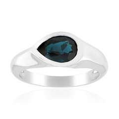 Anello in argento con Topazio Blu Londra