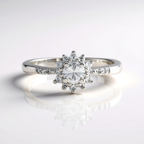Anello in argento con Zircone