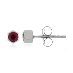 Madagascar Ruby Silver Earrings
