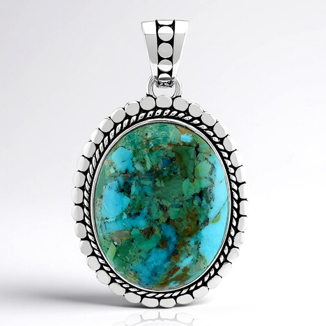 Ciondolo in argento con Turchese Kingman Mohave Blu (Jones Lee)