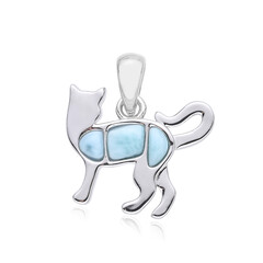 Colgante en plata con Larimar