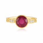 Anello in argento con Rubino del Madagascar (de Melo Essence)