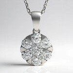 Collana in oro con Diamante SI1 (H) (CIRARI)