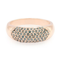 Bague en argent et Diamant fantaisie