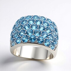 Anello in argento con Topazio Marambaia (de Melo Essence)