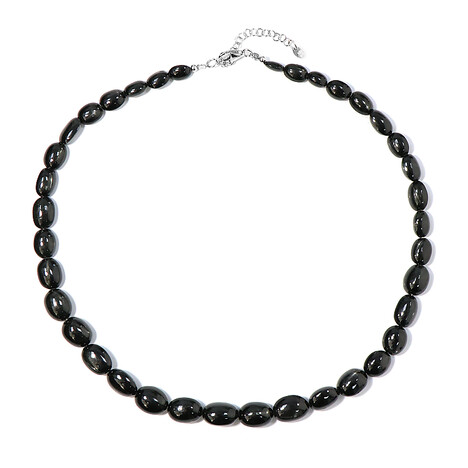 Collana in argento con Diopside Stellato d'India