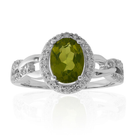 Zilveren ring met een Birmese Peridoot