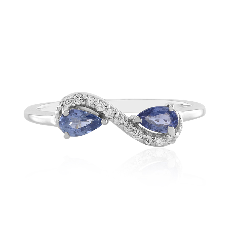 RRVGEM Anello con zaffiro blu 14,25 Ratti 14,00 carati blu Neelam anello placcato argento anello regolabile misura 16-22 per uomini e donne, Metallo, Zaffiro