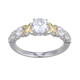Zilveren ring met een witte topaas (Adela Silber)