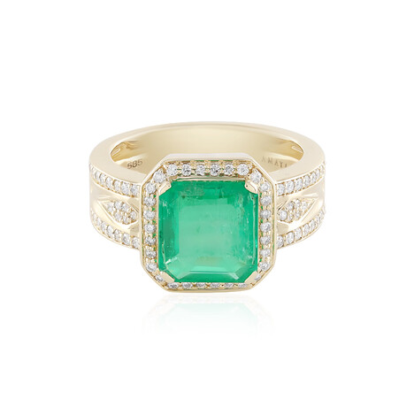 Russischer Smaragd-Goldring (AMAYANI)