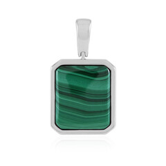 Colgante en plata con Malaquita (Adela Silber)