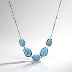 Collana in argento con Larimar