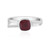 Anello in argento con Rubino del Madagascar (de Melo Essence)